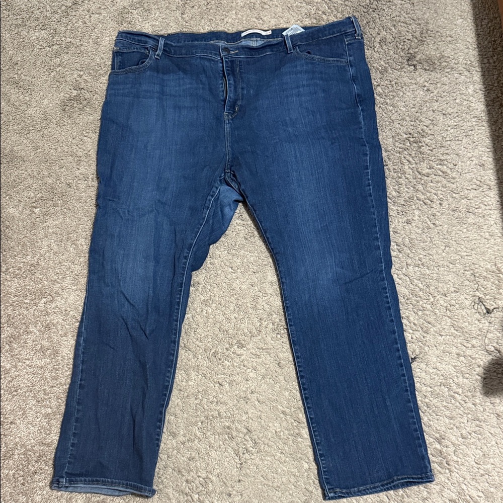 Levi's Women's 724 High Rise Straight Leg Blue Jeans